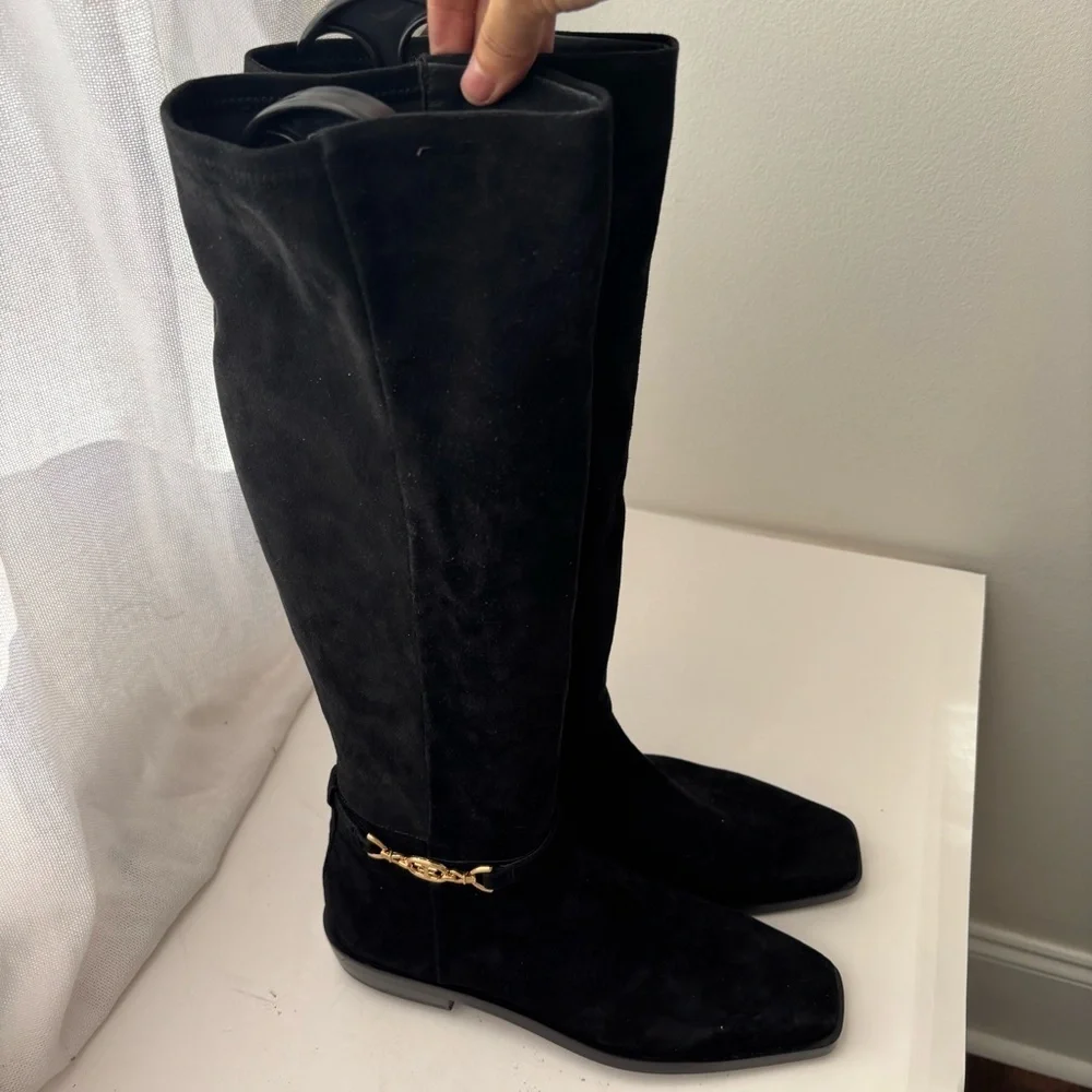 Sam‎ Edelman CLIVE EMBELLISHED RIDING BOOT Sz 7.5M